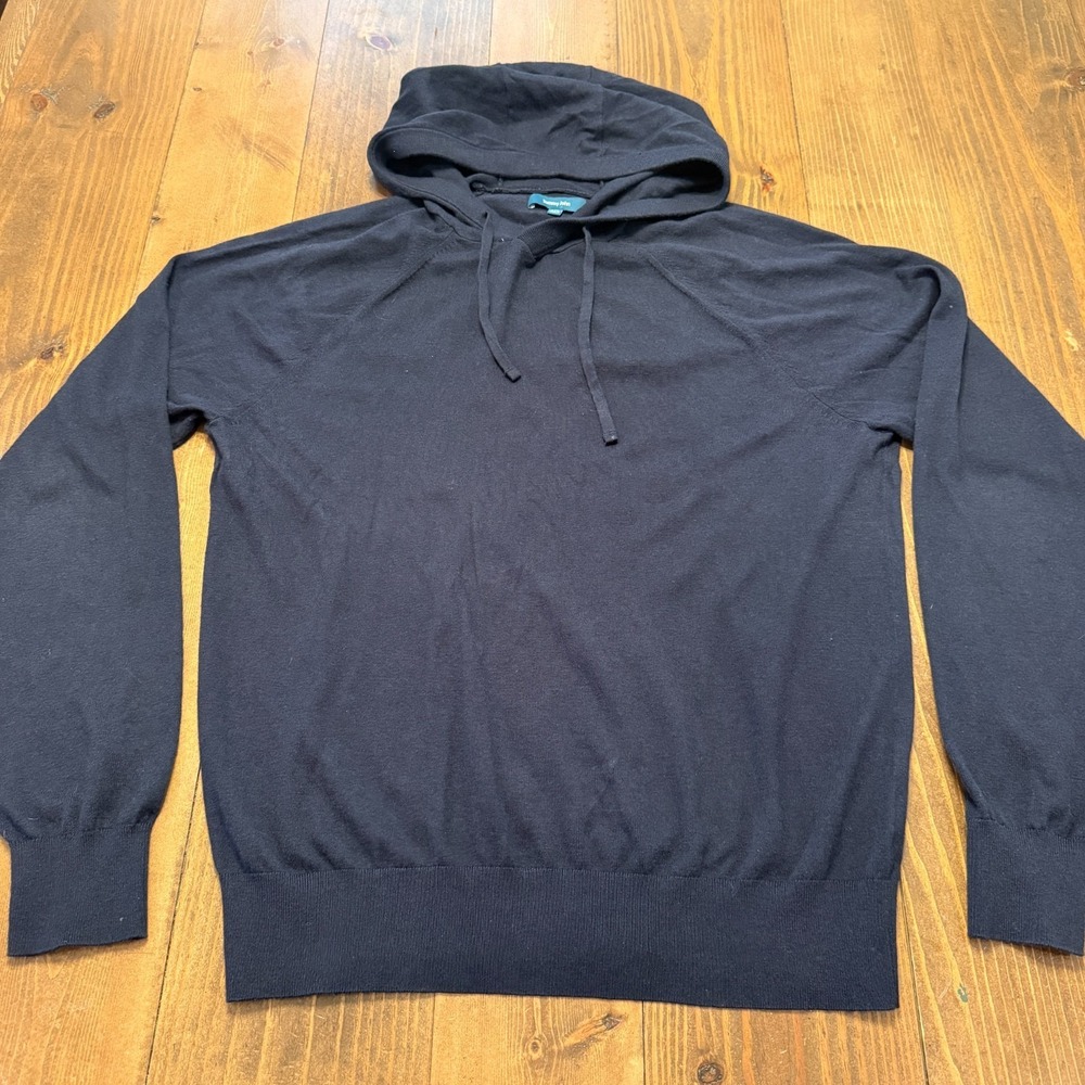 Tommy John Classic Pullover Hoodie Sweatshirt Lounge Wear‎ Navy Blue Large